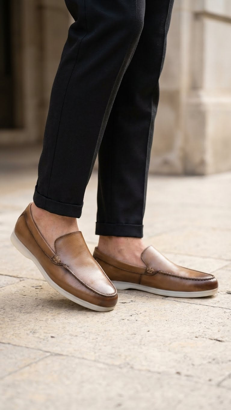 Mocassin Cuir Homme